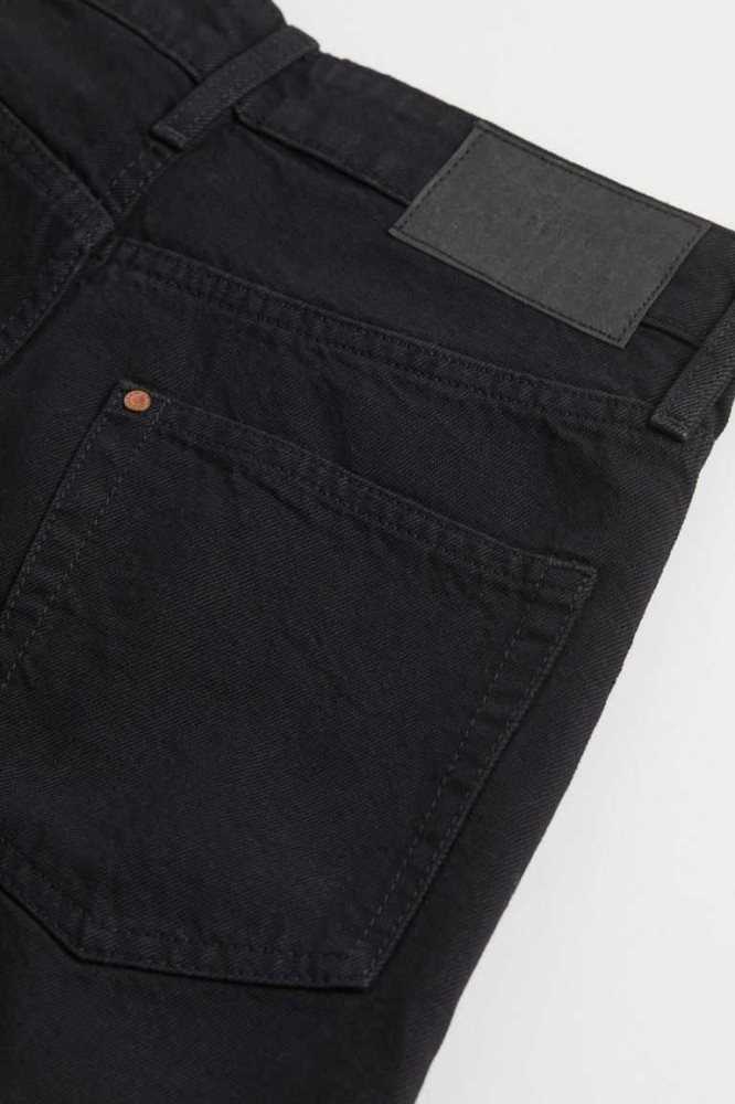 Bermudas H&M Vintage High Denim Mujer Negros | 049583TBP