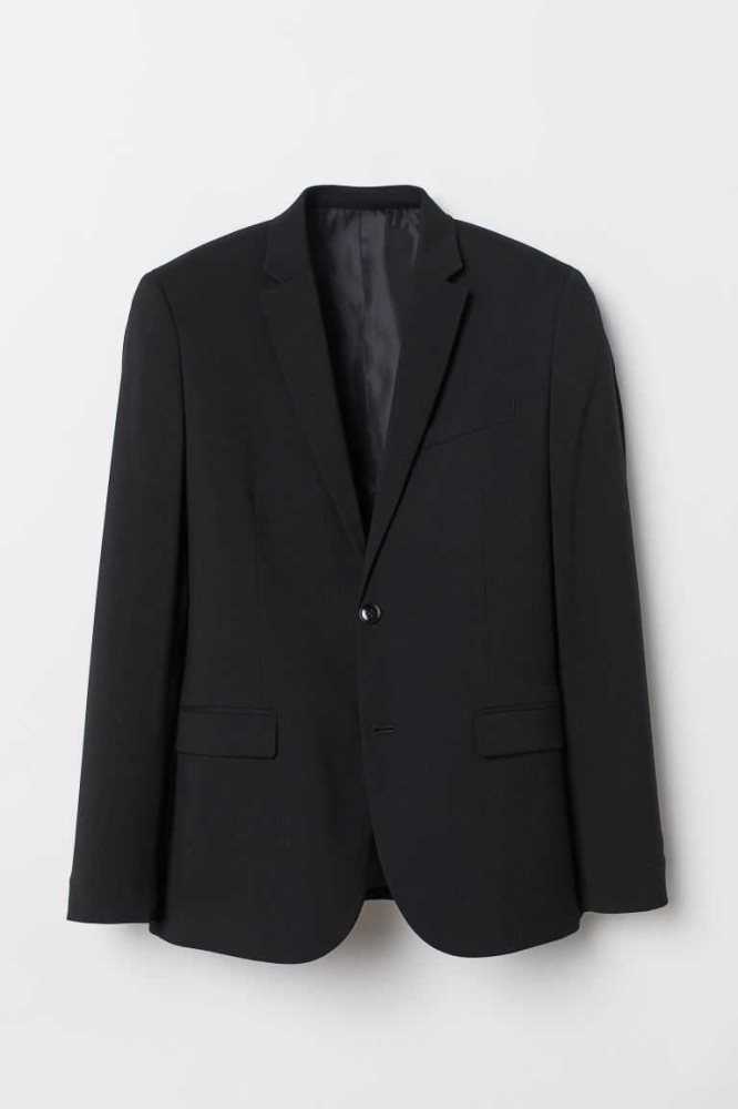 Blazers H&M Flaco Fit Jacket Hombre Azules Oscuro | 035869QYH