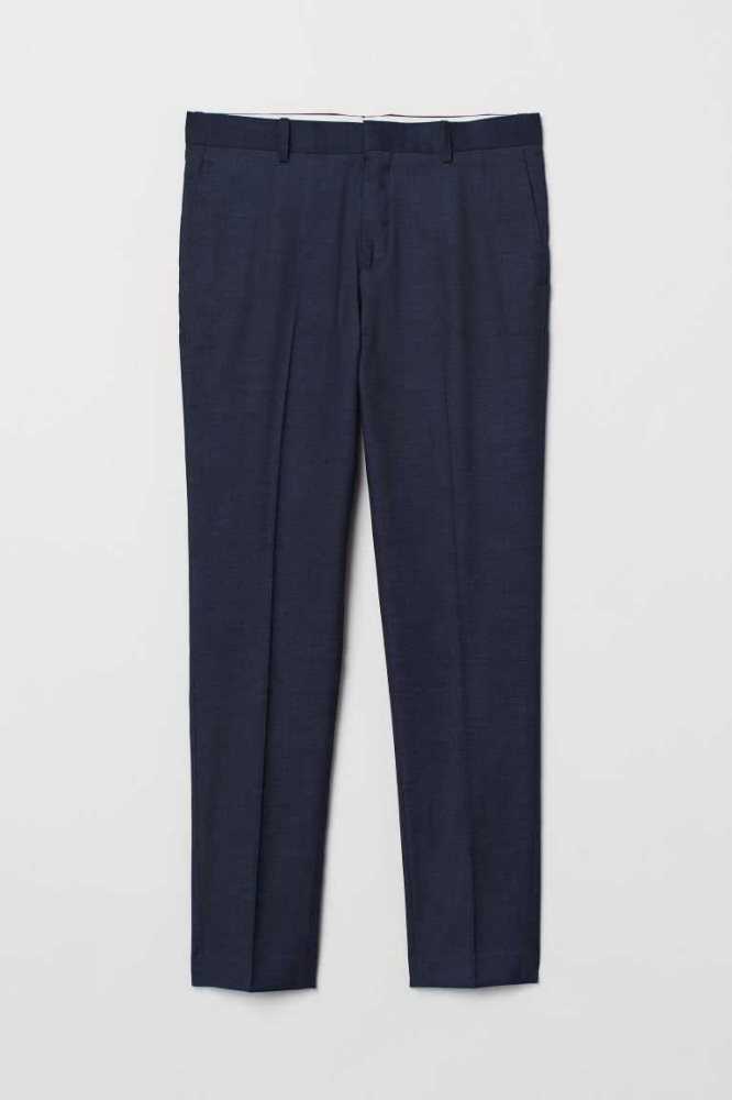 Blazers H&M Flaco Fit Suit Pants Hombre Vino | 173095IMH