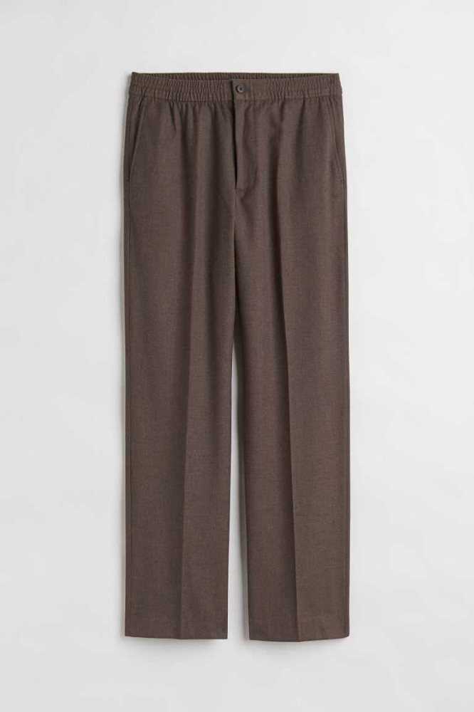 Blazers H&M Relaxed Fit Suit Pants Hombre Beige | 867304CUK