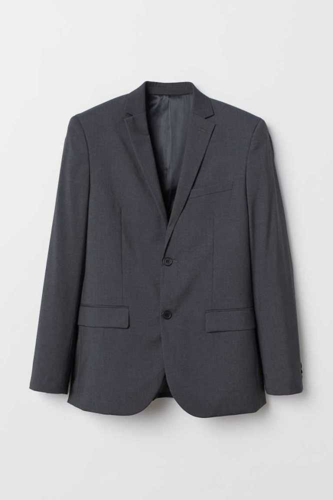 Blazers H&M Slim Fit Blazer Hombre Azules | 954207OQI