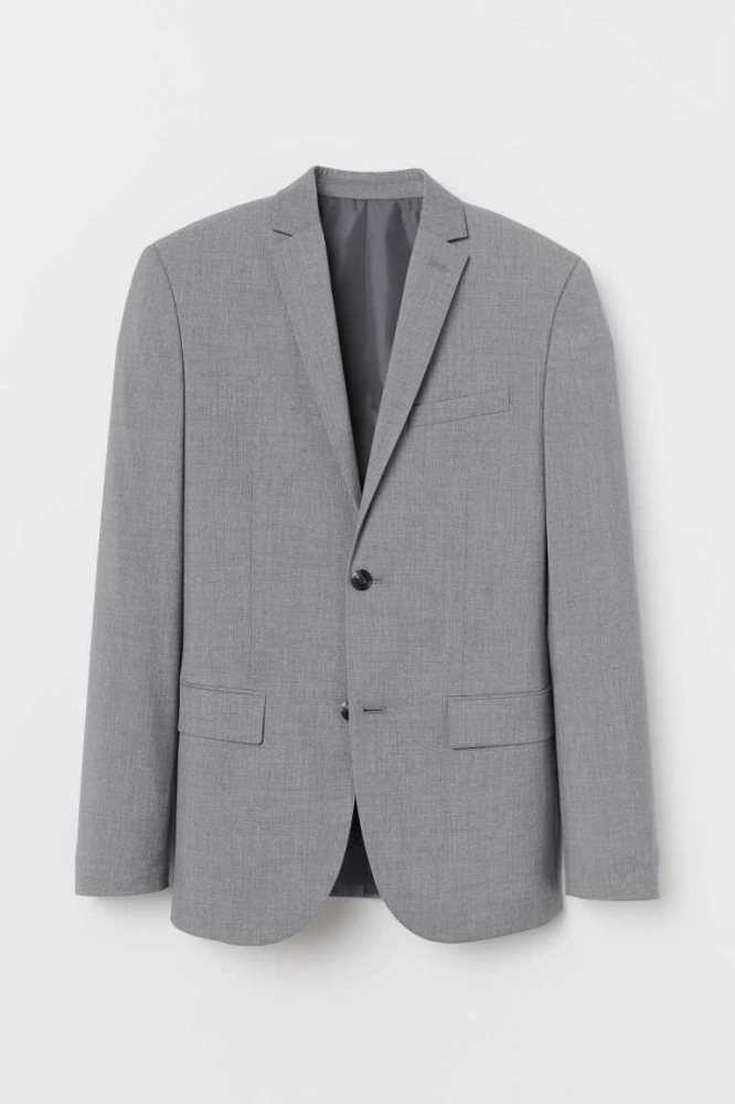 Blazers H&M Slim Fit Blazer Hombre Beige | 309145HON