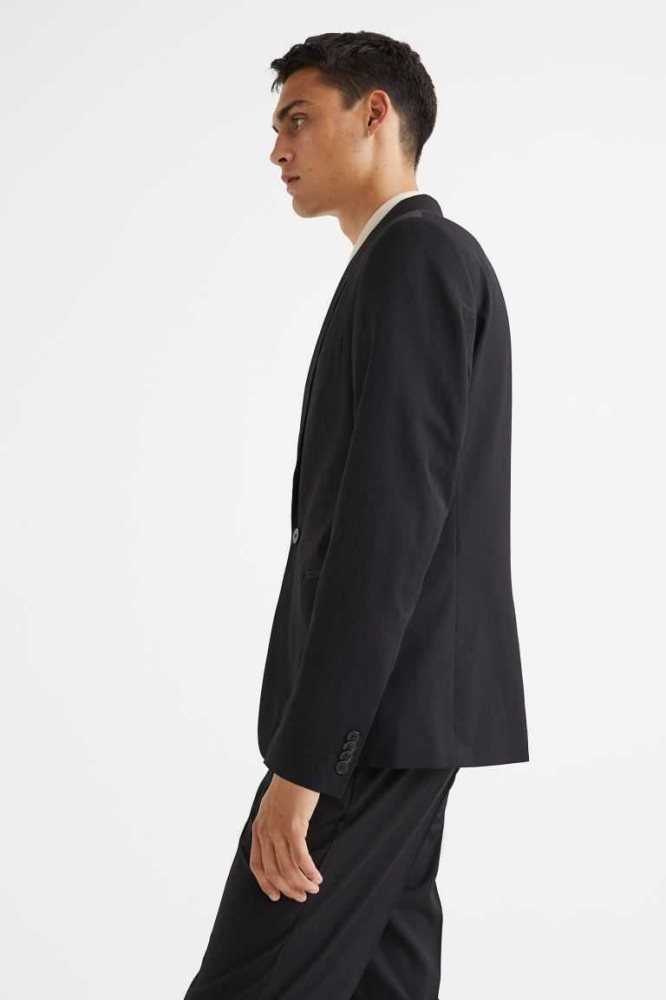 Blazers H&M Slim Fit Jacket Hombre Negros | 197062REN