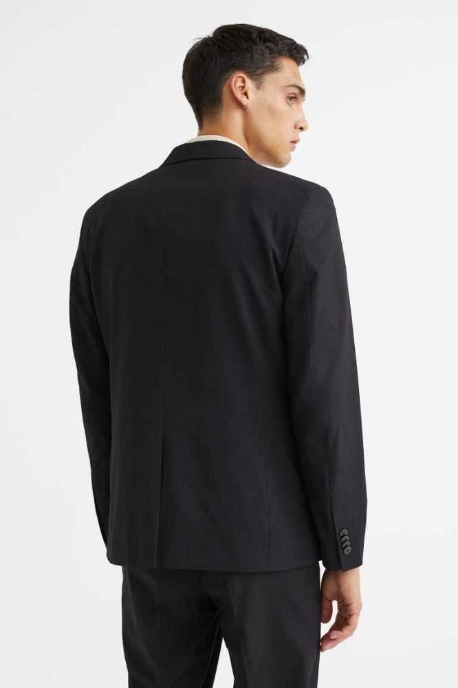 Blazers H&M Slim Fit Jacket Hombre Negros | 197062REN