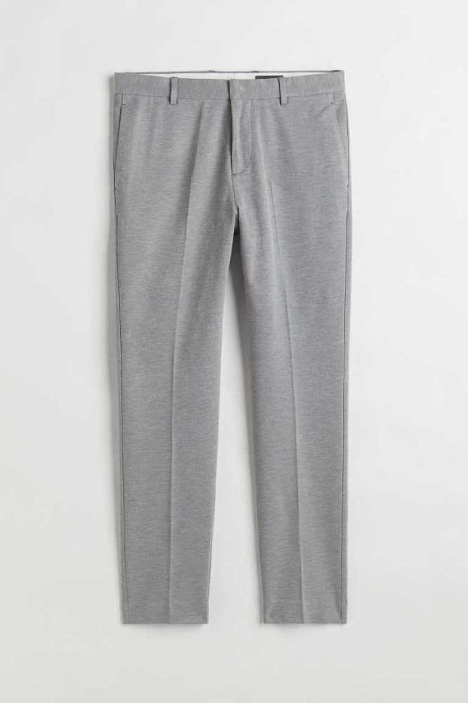 Blazers H&M Slim Fit Jersey Suit Pants Hombre Grises | 571490LAU