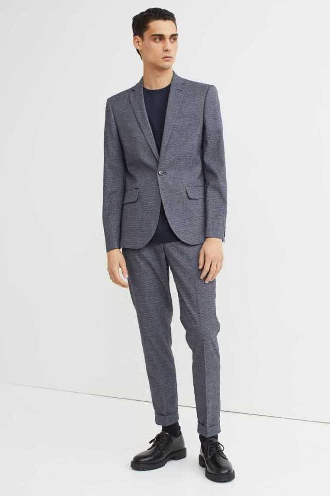 Blazers H&M Slim Fit Suit Pants Hombre Azules | 704932LYG