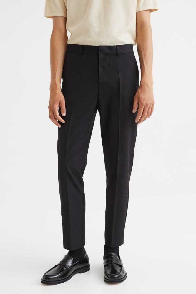 Blazers H&M Slim Fit Suit Pants Hombre Negros | 520837HAZ