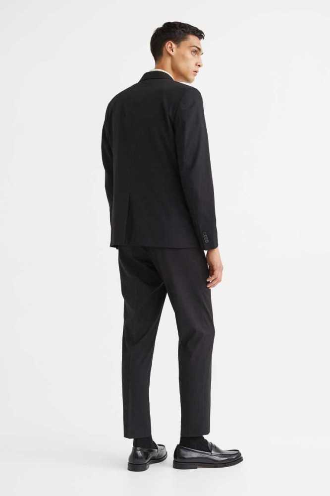 Blazers H&M Slim Fit Suit Pants Hombre Negros | 520837HAZ