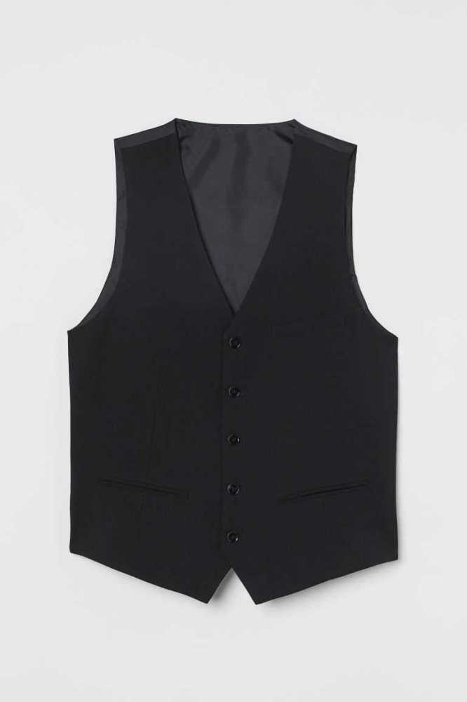 Blazers H&M Slim Fit Suit Vest Hombre Azules Oscuro | 158974EPH