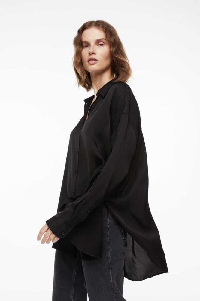 Blusas H&M Oversized Mujer Blancos | 201486WSR