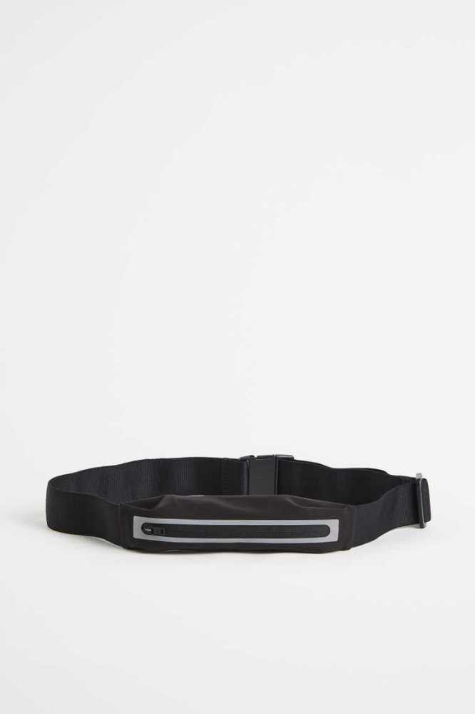 Bolsas H&M Correr Belt Mujer Negros | 327059KEV