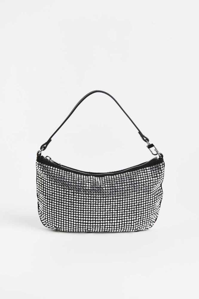 Bolsas H&M Rhinestone-embellished Shoulder Mujer Negros | 035946BYW