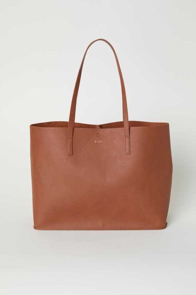 Bolsas H&M Shopper Mujer Marrom | 189306IDE