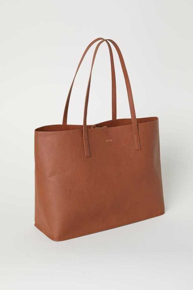 Bolsas H&M Shopper Mujer Marrom | 189306IDE