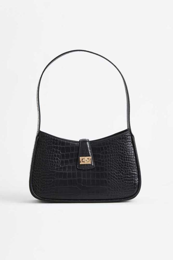 Bolsas H&M Shoulder Mujer Negros | 057983UOV