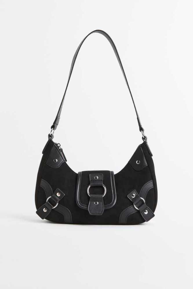 Bolsas H&M Shoulder Mujer Negros | 371269VON