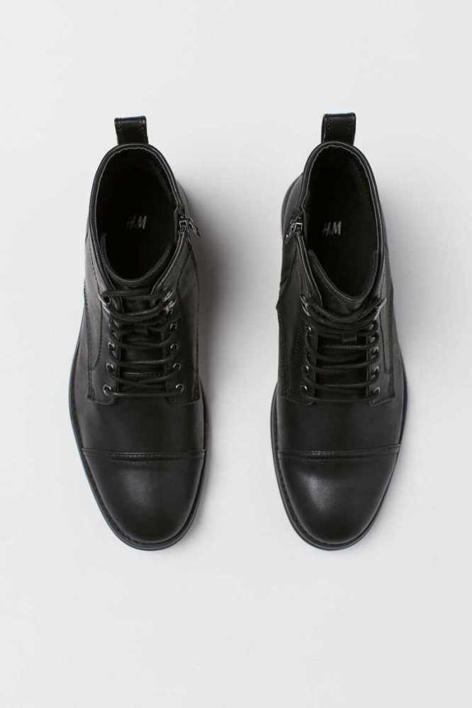 Botas H&M Boots Hombre Negros | 071943SOK