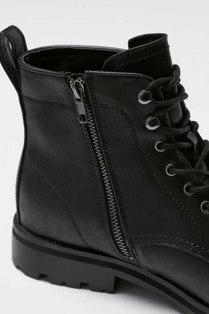 Botas H&M Boots Hombre Negros | 071943SOK