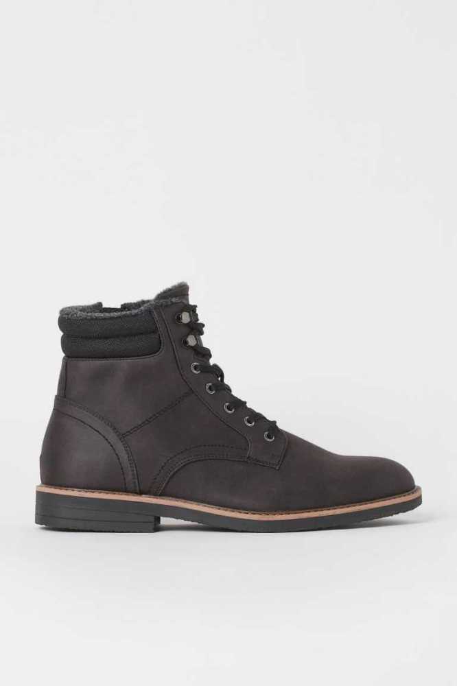 Botas H&M Boots Hombre Negros | 850146OIS