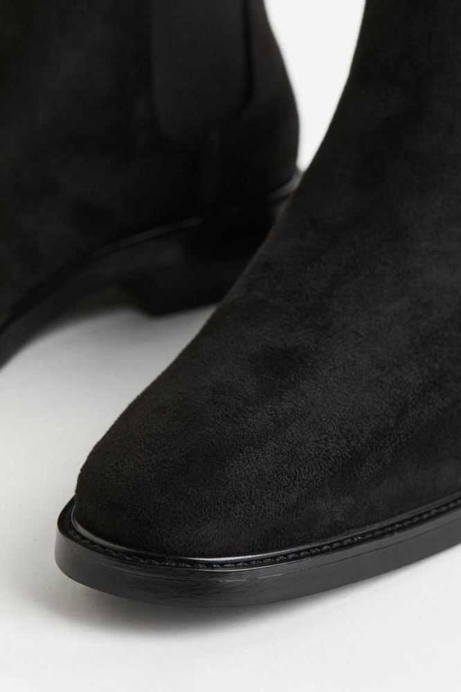 Botas H&M Chelsea Hombre Negros | 731098RBJ