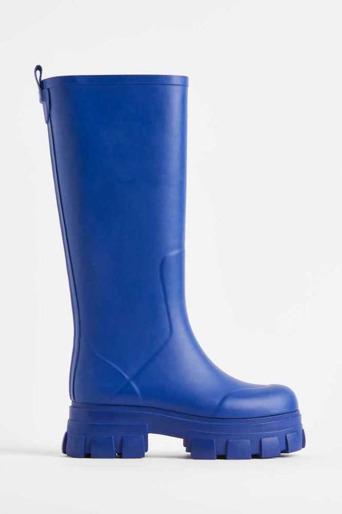 Botas H&M Fornido Rubber Mujer Azules Claro | 320695UCF