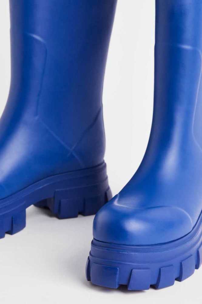 Botas H&M Fornido Rubber Mujer Azules Claro | 320695UCF