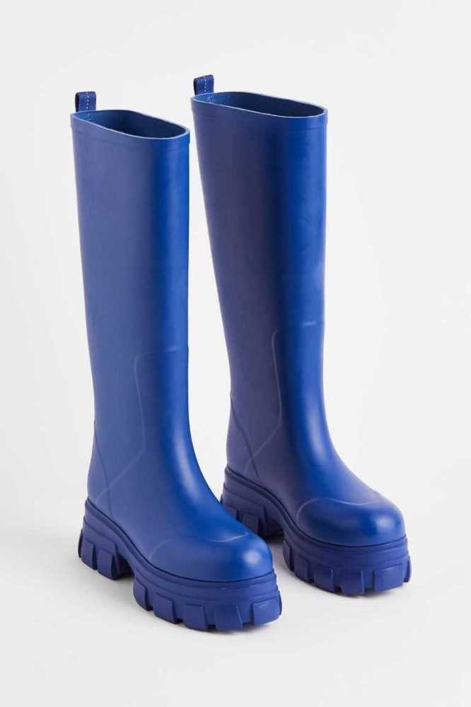 Botas H&M Fornido Rubber Mujer Azules Claro | 320695UCF