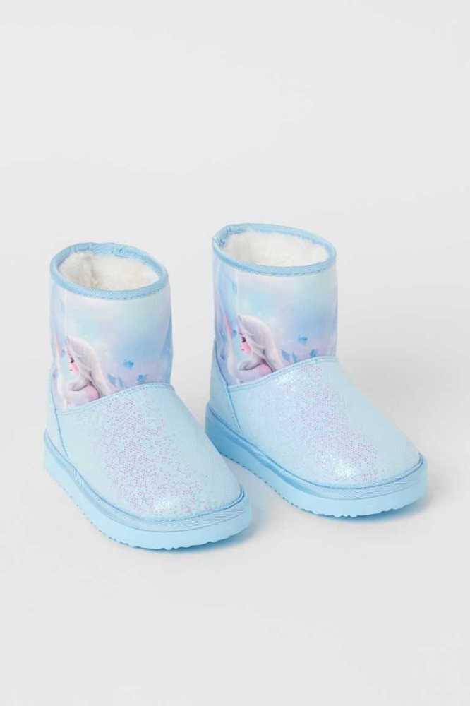 Botas H&M Glittery Printed Niños Morados Claro | 085647UCY