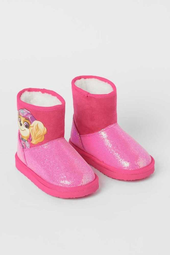 Botas H&M Glittery Printed Niños Morados Claro | 085647UCY