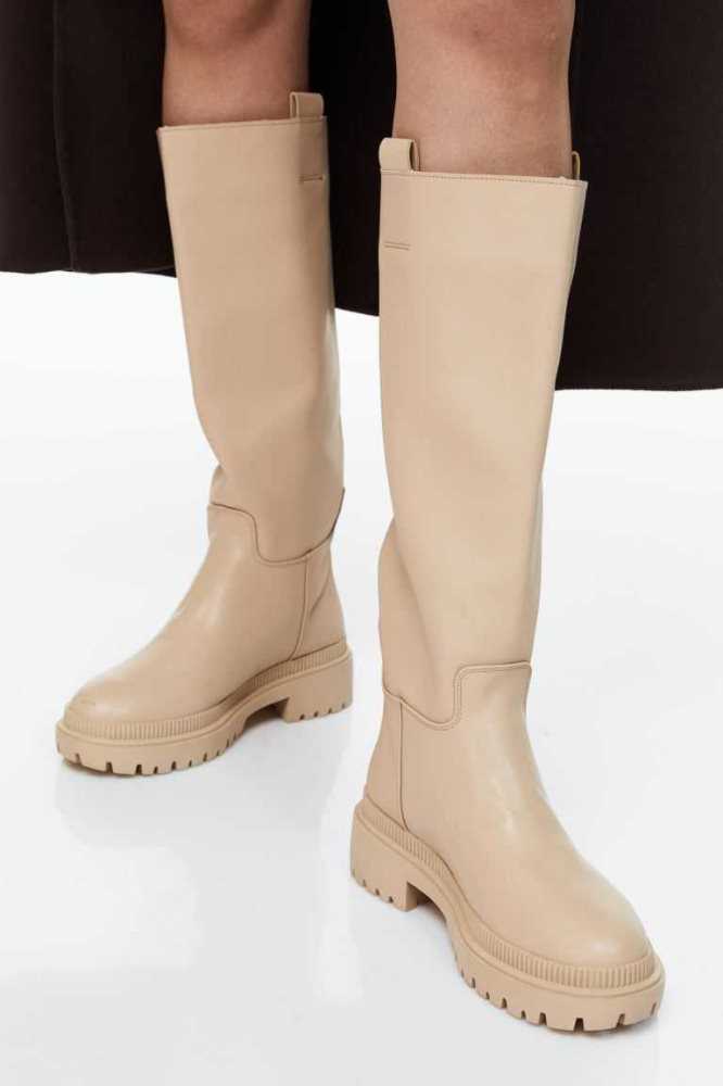 Botas H&M Knee-high Mujer Grises Marrom | 854203OVY