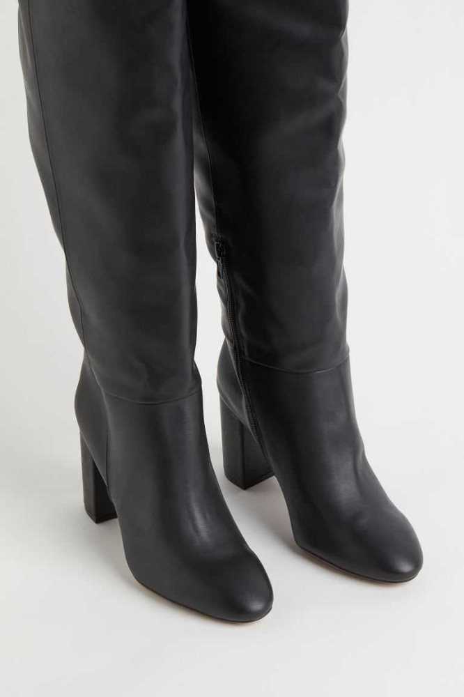 Botas H&M Long Mujer Negros | 937215CJQ