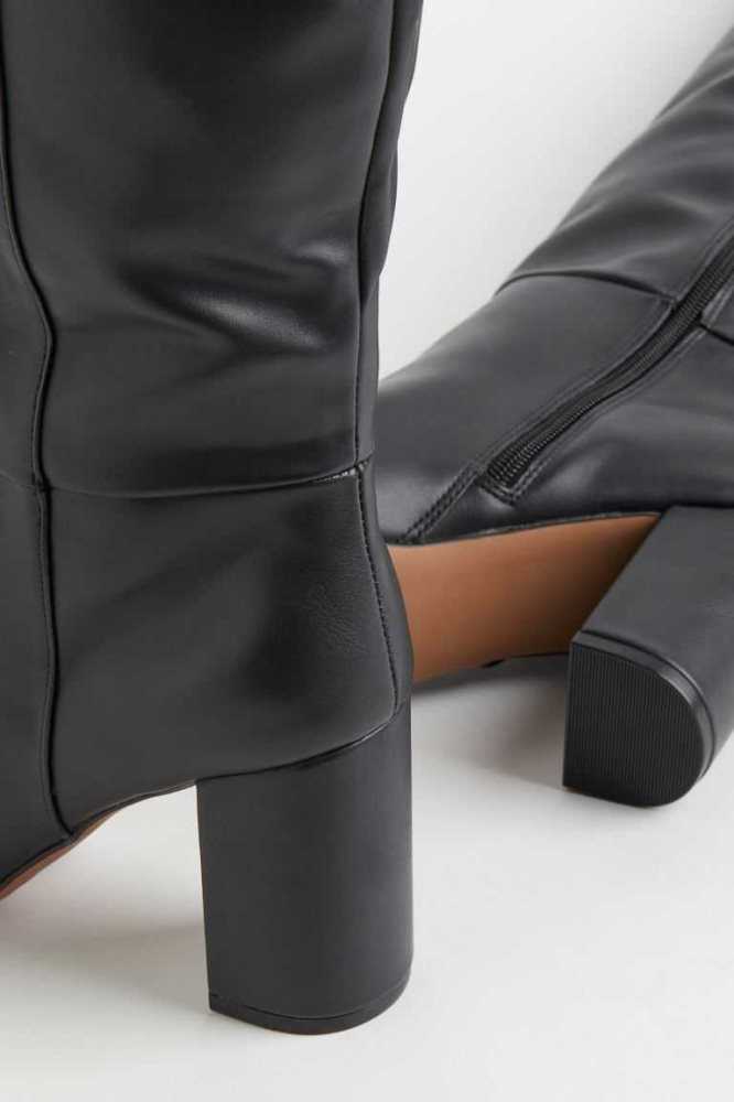 Botas H&M Long Mujer Negros | 937215CJQ