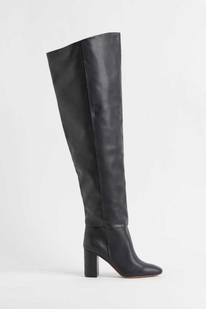 Botas H&M Long Mujer Negros | 937215CJQ