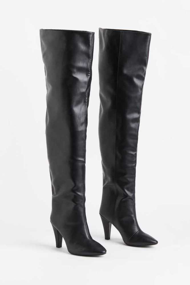 Botas H&M Over-the-knee Mujer Negros | 601354AZQ