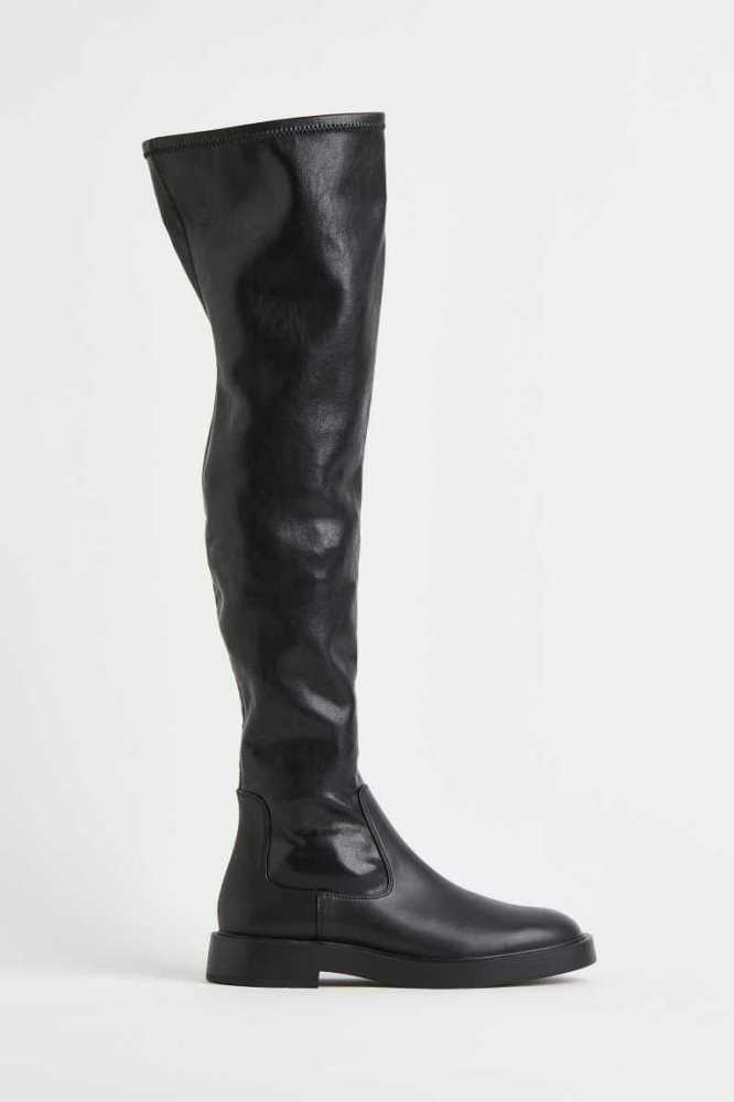 Botas H&M Thigh-high Mujer Negros | 318457VYU