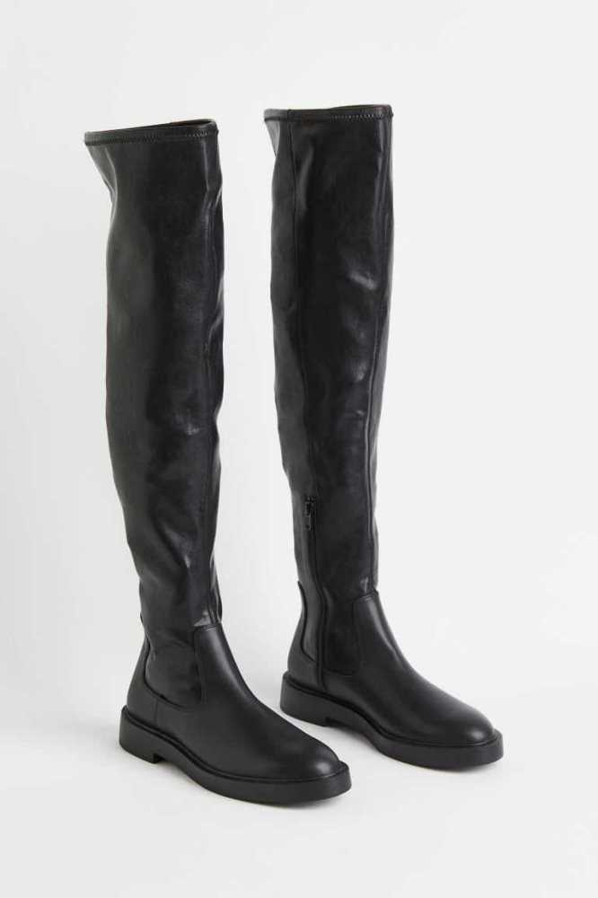 Botas H&M Thigh-high Mujer Negros | 318457VYU