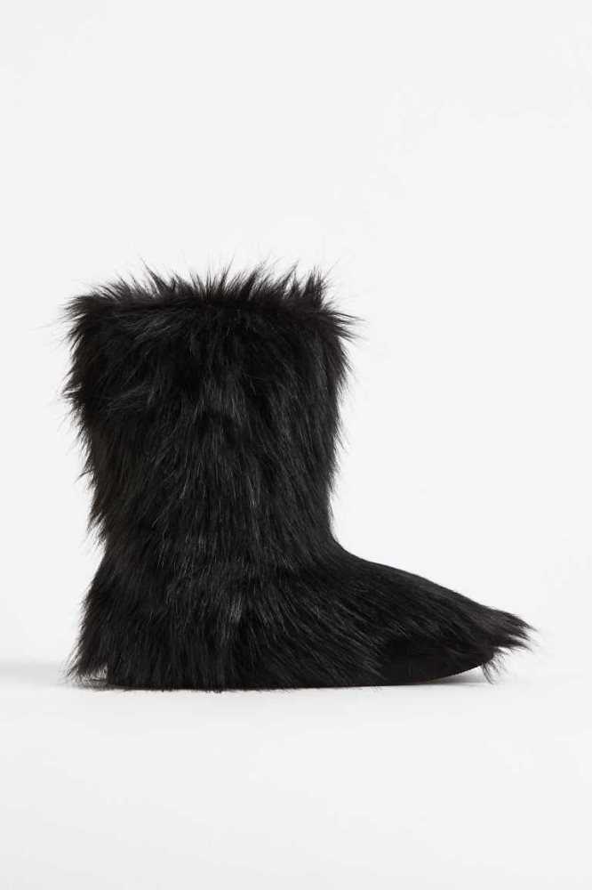 Botas H&M Warm-lined Fluffy Mujer Creme | 026489KFO