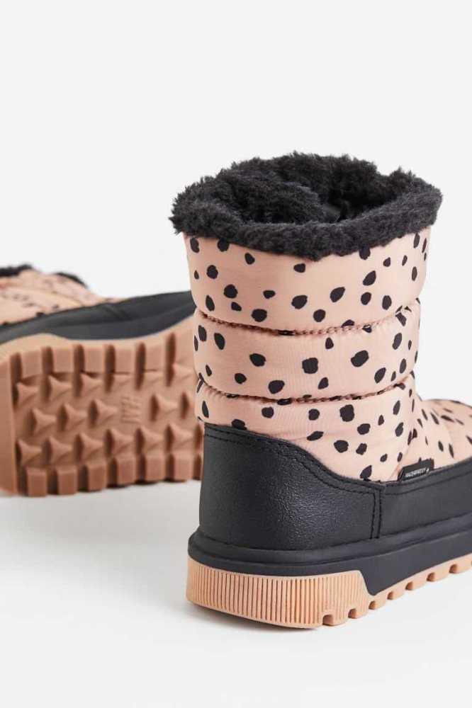 Botas H&M Warm-lined Impermeables Niños Rosas Leopardo | 491358JFS