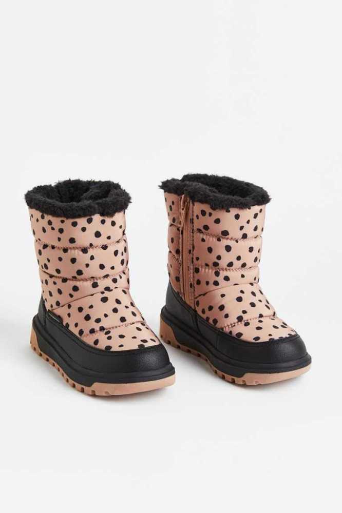 Botas H&M Warm-lined Impermeables Niños Rosas Leopardo | 491358JFS