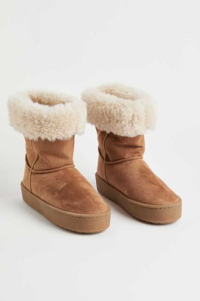 Botas H&M Warm-lined Mujer Marrom | 698172QSW