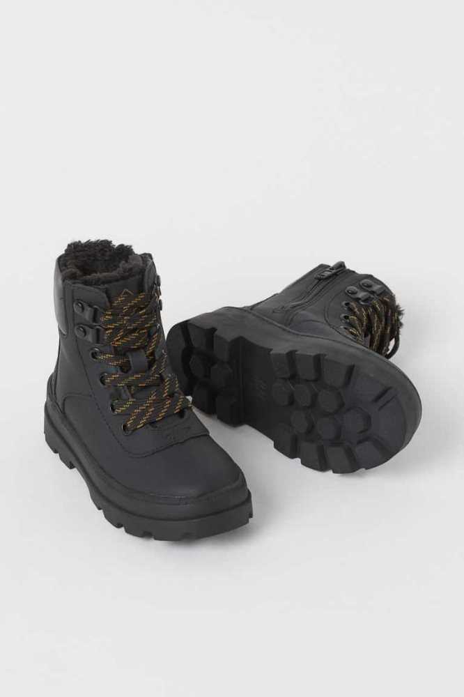 Botas H&M Warm-lined Niños Negros | 301549NZI