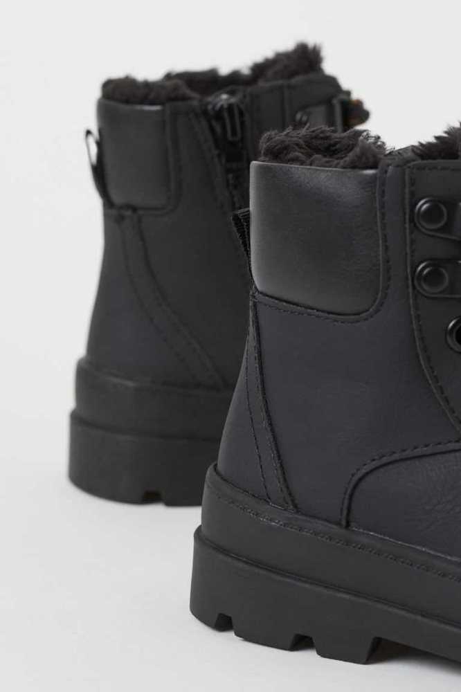 Botas H&M Warm-lined Niños Negros | 301549NZI