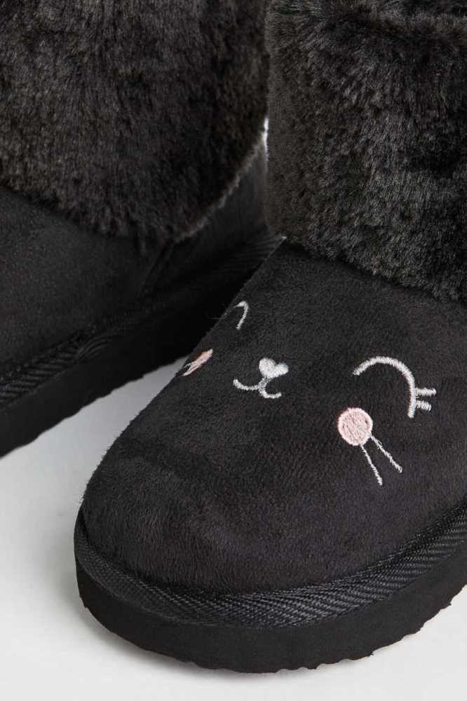 Botas H&M Warm-lined Niños Negros | 403895CIX