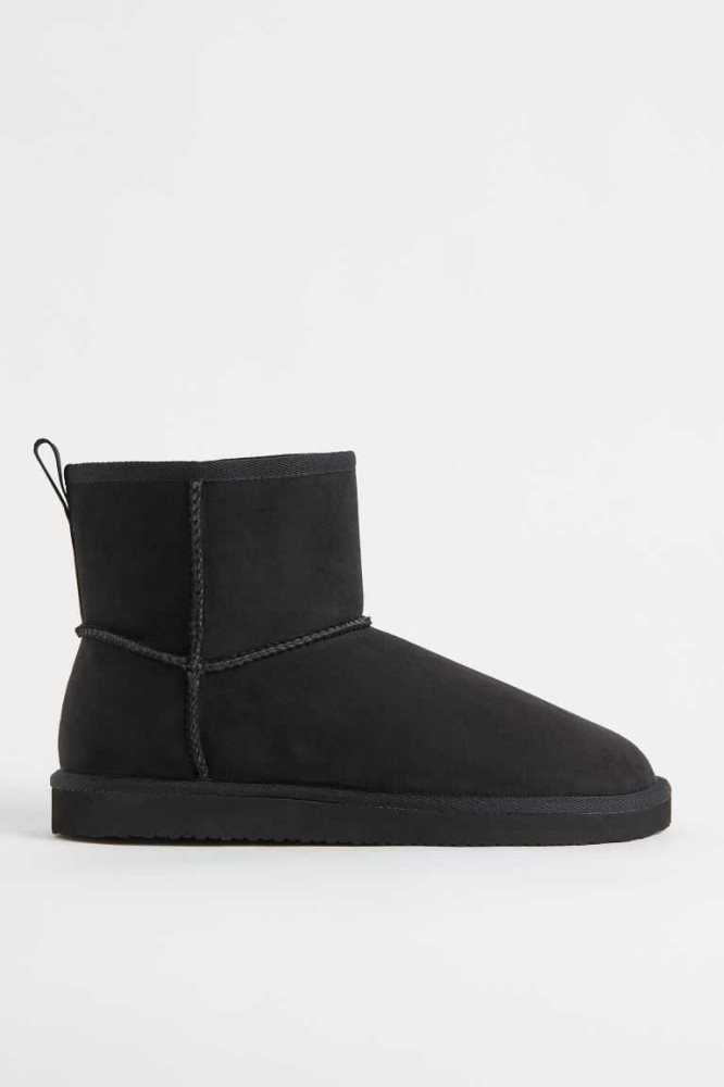 Botas H&M Warm-lined Slip-on Hombre Negros | 179832LMC