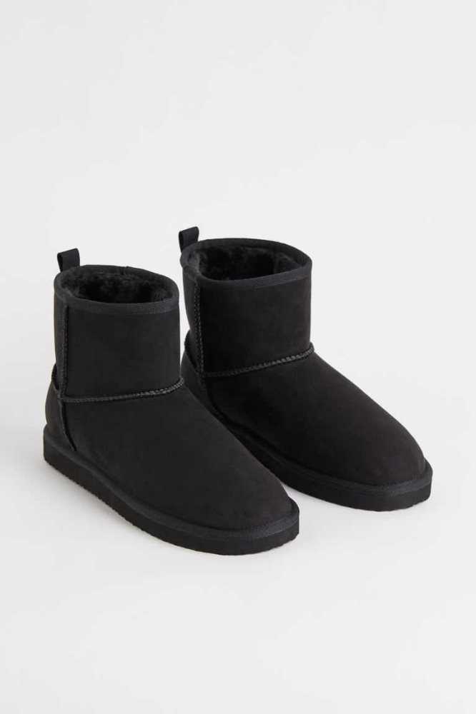 Botas H&M Warm-lined Slip-on Hombre Negros | 179832LMC