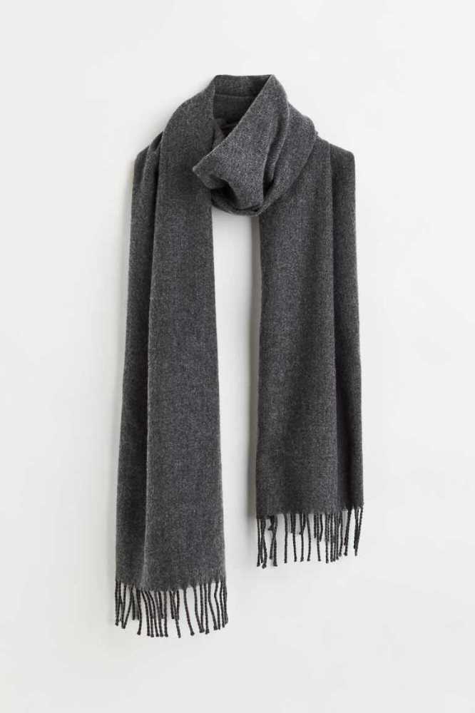 Bufandas H&M Scarf Hombre Creme Verdes | 074512BQR