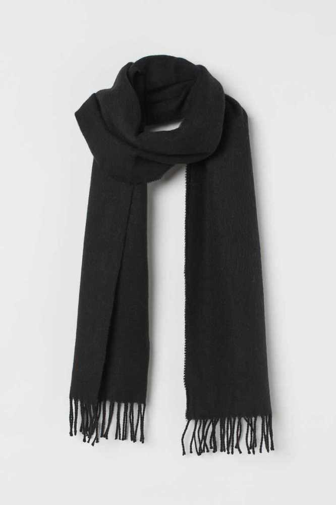 Bufandas H&M Scarf Hombre Creme Verdes | 074512BQR