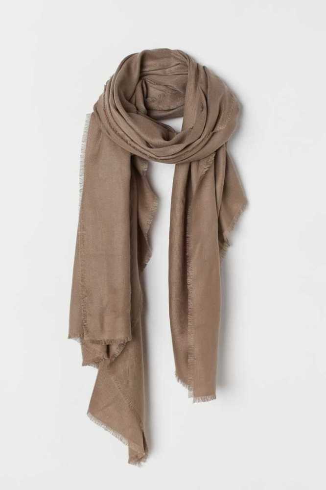 Bufandas H&M Scarf Mujer Negros | 059718PWI