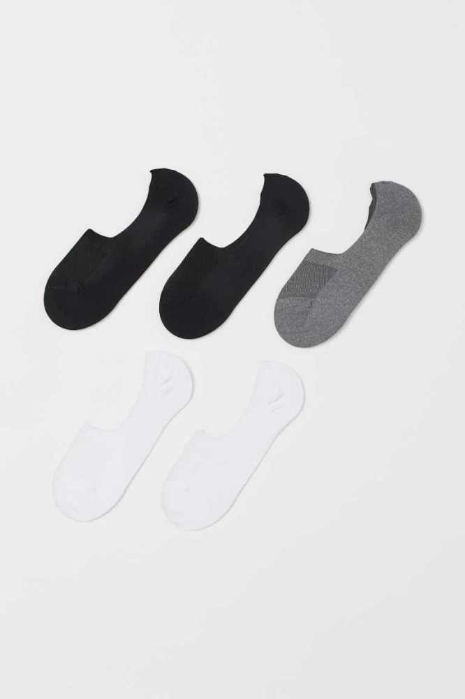 Calcetines H&M 5-pack Sports Hombre Blancos | 182350MWE