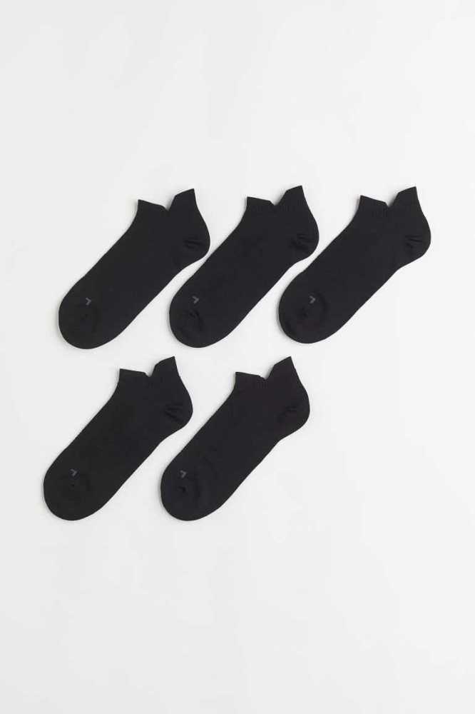 Calcetines H&M 5-pack Sports Hombre Negros | 039642PYE